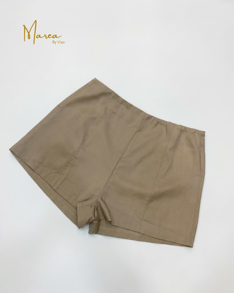 Short de mujer café corto