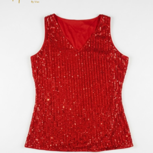Blusa de mujer color brillante rojo