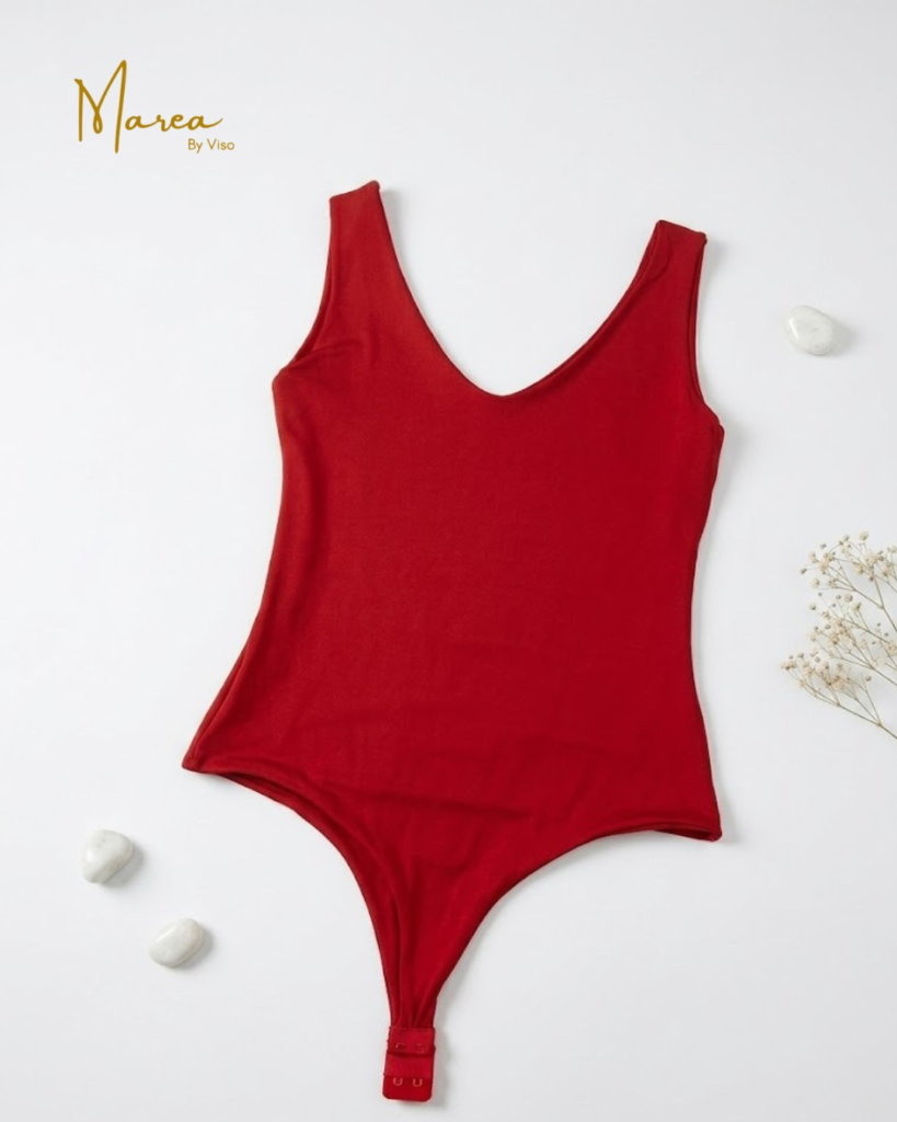 Blusa de mujer body rojo